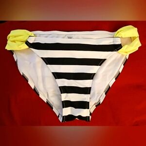 Striped bikini bottoms Sz M